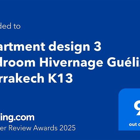 Apartment Design 3 Bedroom Hivernage Gueliz Marrakech K13 Marrakesh Eksteriør bilde