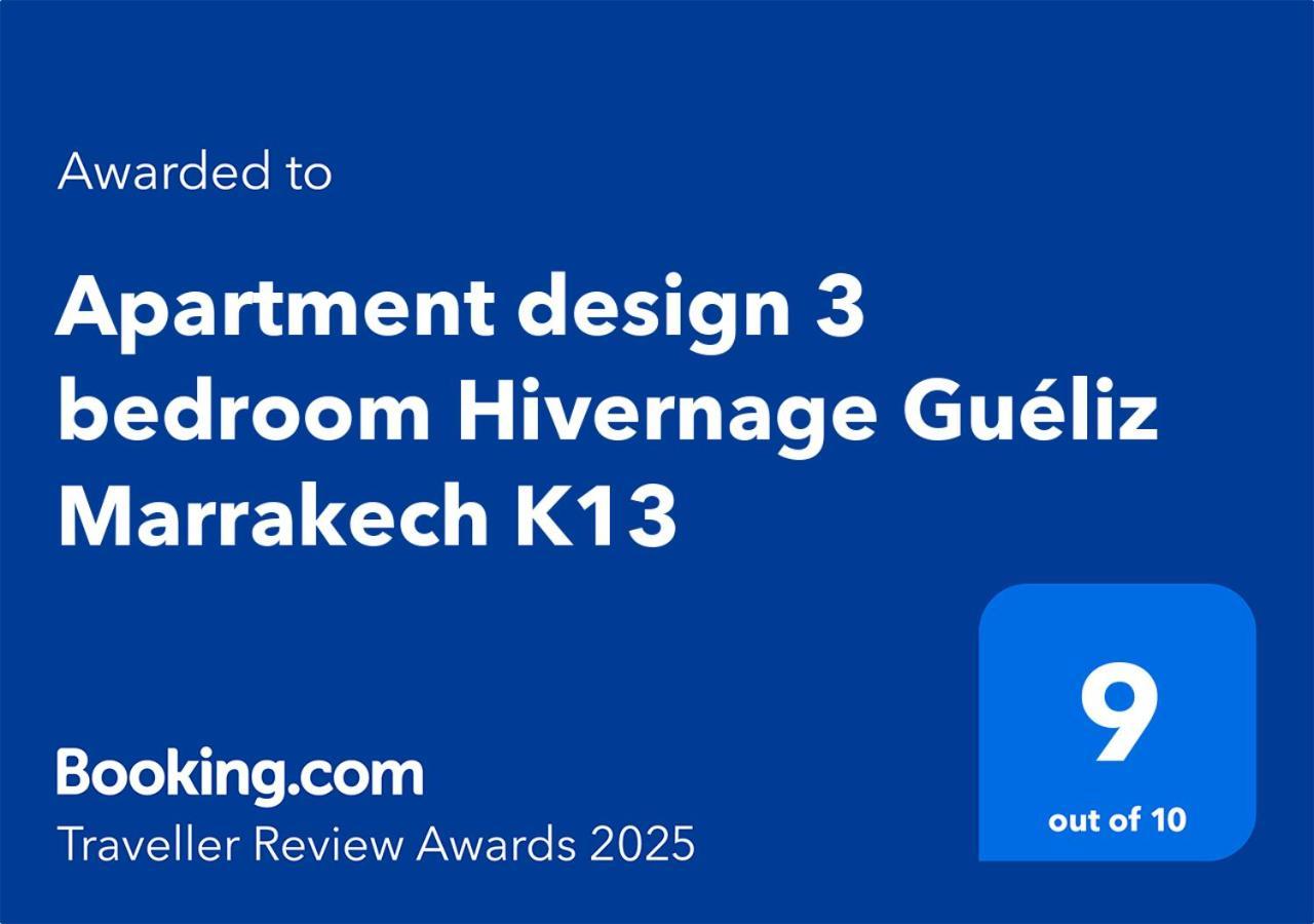 Apartment Design 3 Bedroom Hivernage Gueliz Marrakech K13 Marrakesh Eksteriør bilde